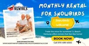 monthly vacation rental in North Myrtle Beach SC