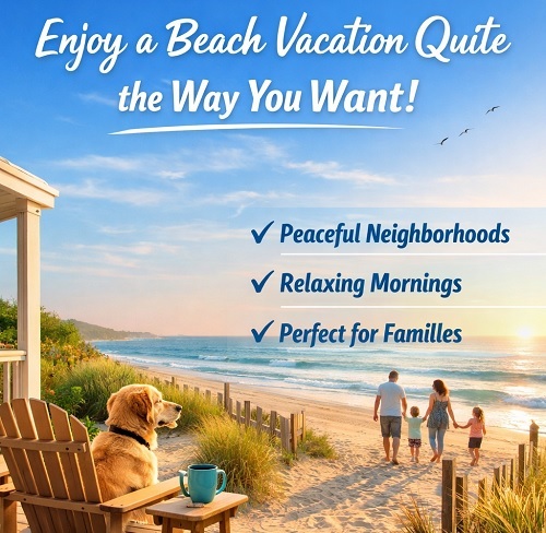 quiet beach vacation rental