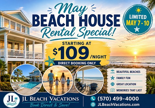 May Beach Rental Specials - North Myrtle Beach Vacation Rentals May Beach Rental Specials