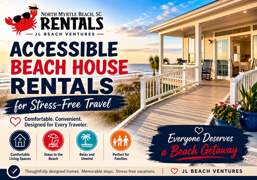 accessible beach house rentals in North Myrtle Beach SC