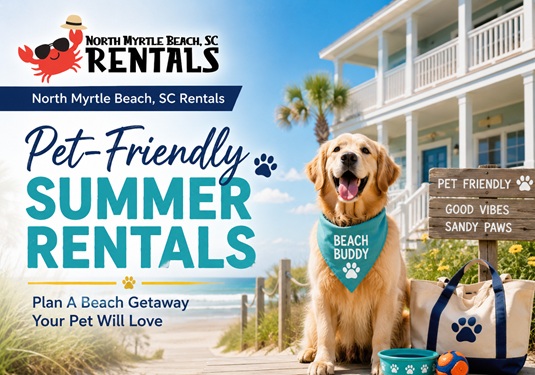 Pet-friendly summer rentals in North Myrtle Beach SC