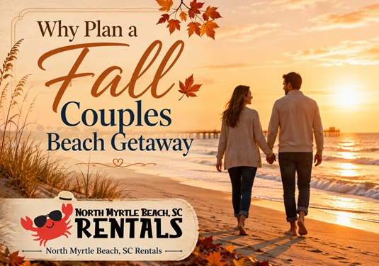 Fall couples beach getaway in North Myrtle Beach SC
