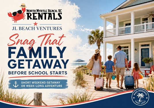 Family vacation rentals in North Myrtle Beach SC